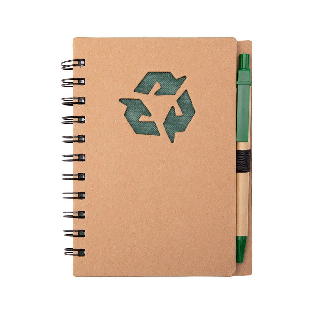 CADERNO ECOLÓGICO COM CANETA